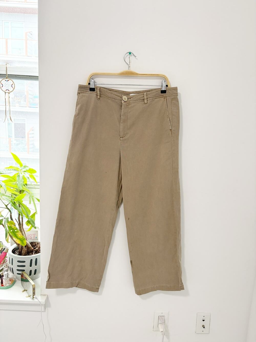 J. Jill Light Brown Wide Leg Jeans Size 12